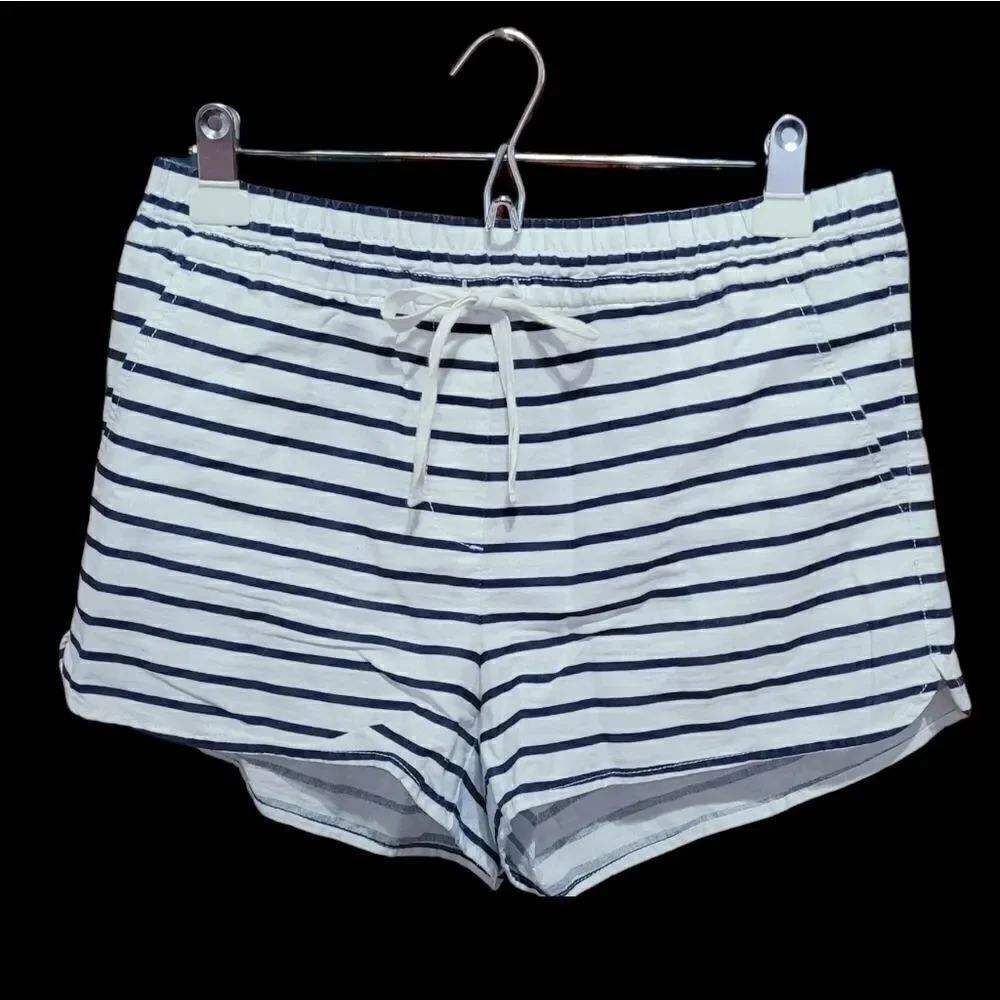 Loft blue stripe shorts